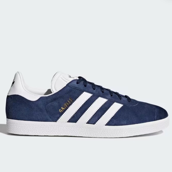 adidas Shoes - Adidas Gazelle Navy and White Shoes